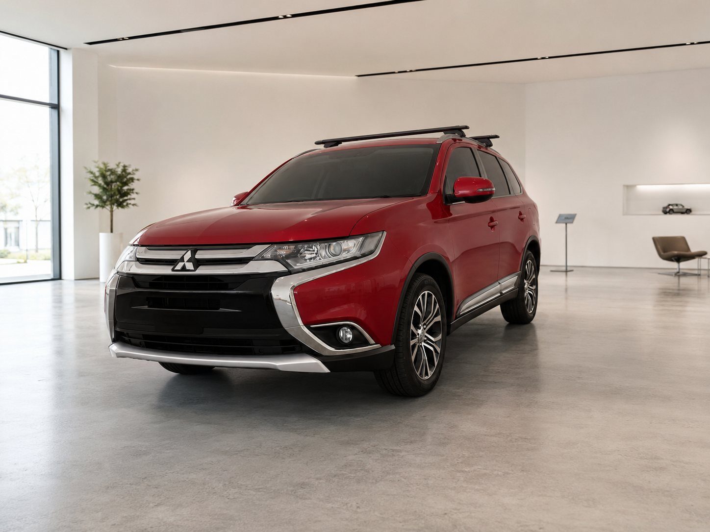 2016 Mitsubishi Outlander XLS ZK SUV Petrol Automatic red for sale at OZ Auto Group image 1